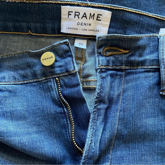 Frame Denim Le High Skinny Stagger Hem Jeans - Picture 7 of 10